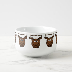 Chocolate Moose Cartoon Soup Mug