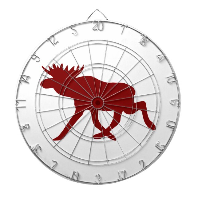 Chocolate Moose Dartboard With Darts (Front)