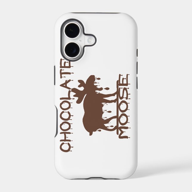 Chocolate Moose Iphone Case (Back)