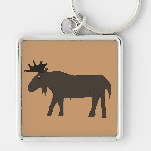 Chocolate Moose keychain (Front)