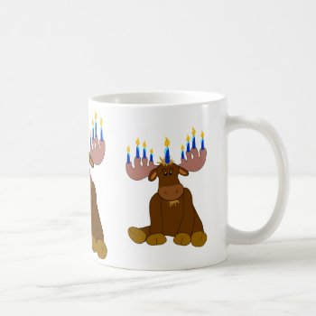 Chocolate Moose With Candles Coffee Mug by imagefactory at Zazzle