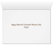 Chocolate Mousse Recipe Card (Inside Horizontal (Bottom))