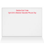 Chocolate Mousse Recipe Card (Inside Horizontal (Top))