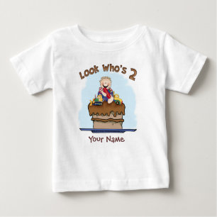 Chocolate Mud 2nd Birthday Personalized Baby T-Shirt