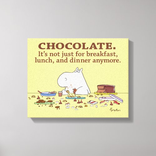 CHOCOLATE NOT JUST FOR BREAKFAST by Boynton Canvas Print