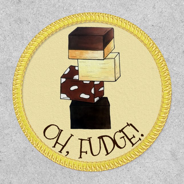 Chocolate Oh Fudge Confection Candy Sweet Shoppe Patch (Front)