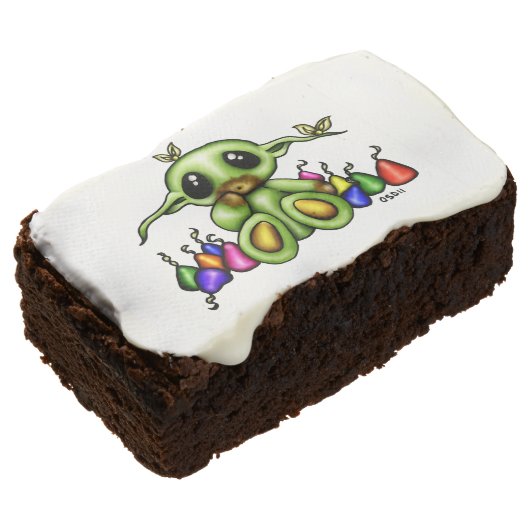 "Chocolate Overdose" Whimsy Kawaii Brownies (Angled)