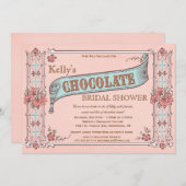 Chocolate Party Bridal Shower Invitation (Front/Back)