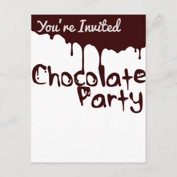 Chocolate Party Invitation by JBB926 at Zazzle