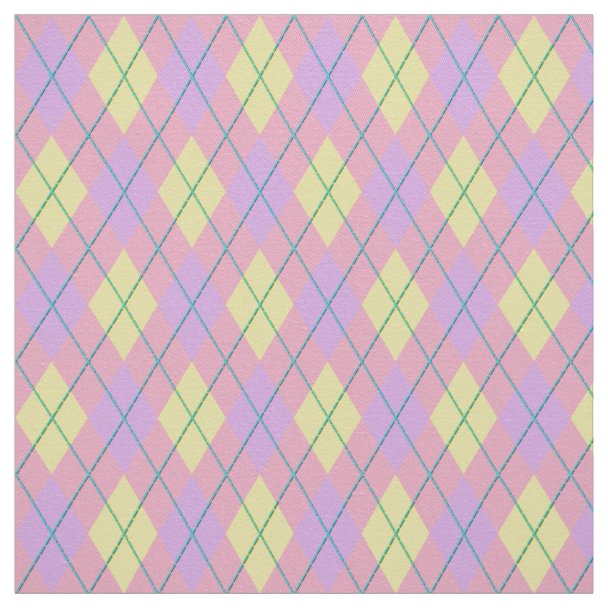 Purple Argyle Fabric Zazzle