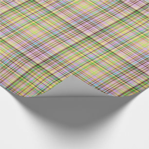 Chocolate Pastels Plaid 19-Gift Wrapping Paper