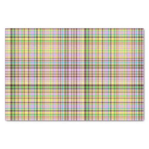 Chocolate Pastels Plaid 19_TISSUE WRAP PAPER