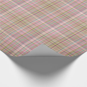 Chocolate Pastels Plaid 26-Gift Wrapping Paper