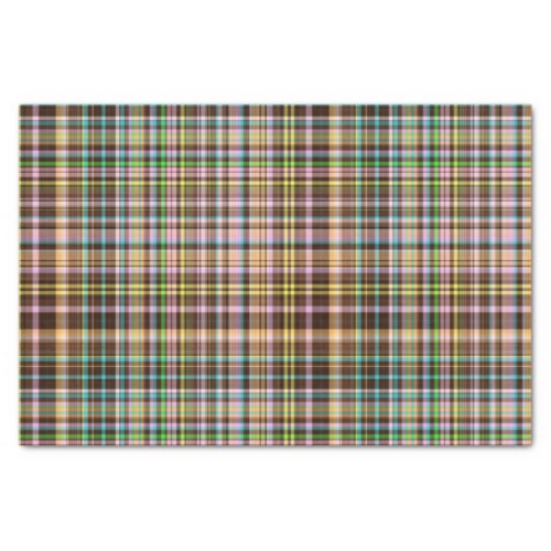 Chocolate Pastels Plaid 27_TISSUE WRAP PAPER