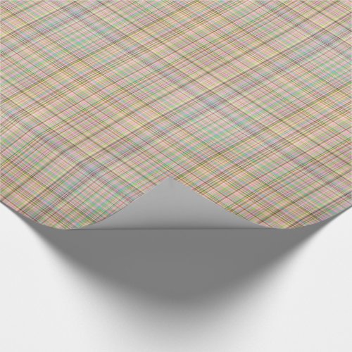 Chocolate Pastels Plaid 8_Gift Wrapping Paper