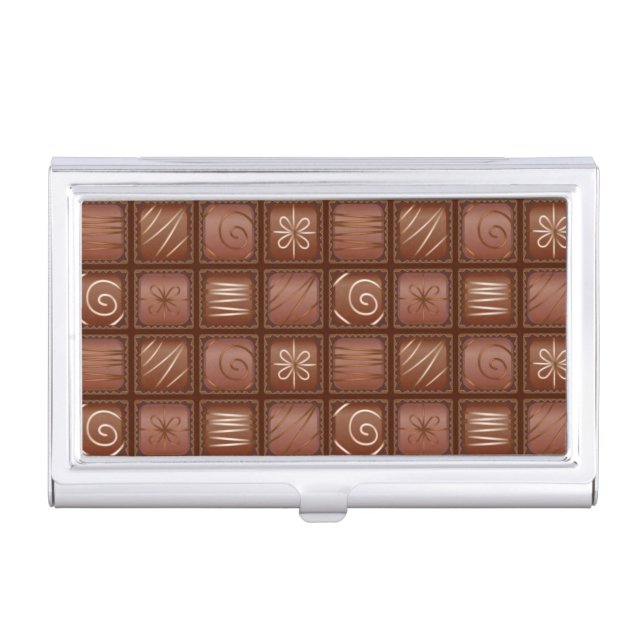 Chocolate Pattern Case For Business Cards (Front)