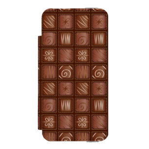 Chocolate Pattern iPhone SE/5/5s Wallet Case