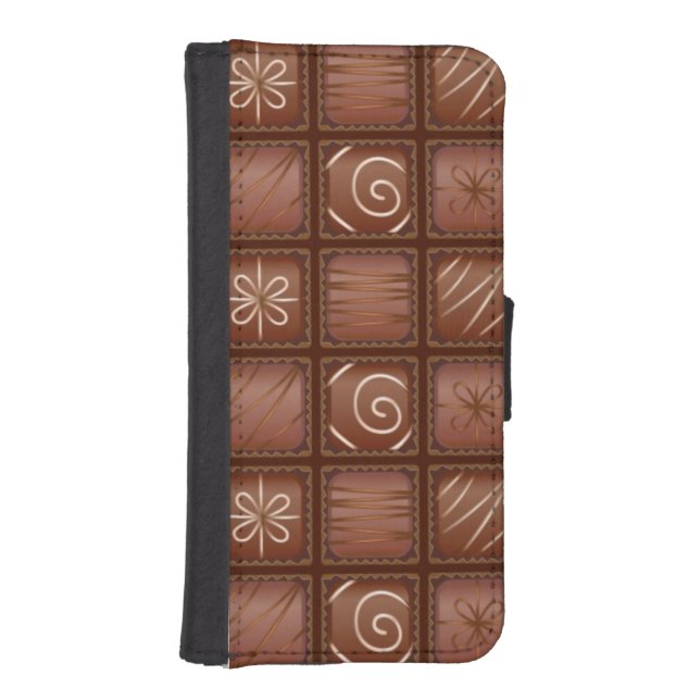 Chocolate Pattern iPhone Wallet Case (Front)