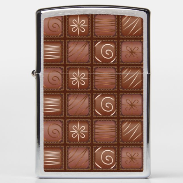 Chocolate Pattern Zippo Lighter (Front)