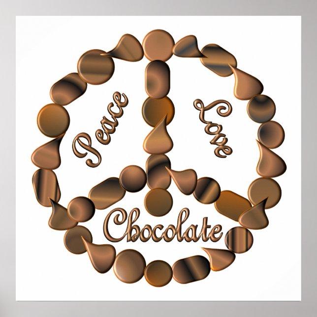 Chocolate Peace Sign (Front)