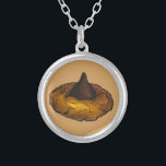 Chocolate Peanut Butter Blossom Baked Goods Cookie Silver Plated Necklace<br><div class="desc">Necklace features an original holiday-themed illustration of a delicious peanut butter Christmas cookie topped with a chocolate drop candy. Makes a great stocking stuffer! This design is also available on other products. Don't see what you're looking for? Need help with customization? Contact Rebecca to have something designed just for you....</div>