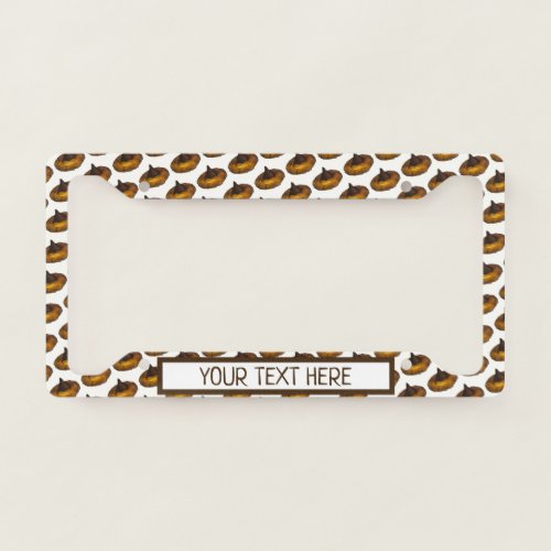 Chocolate Peanut Butter Blossom Cookie Bakery Food License Plate Frame