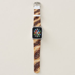Chocolate Peanut Butter Milkshake Marble Texture Apple Watch Band