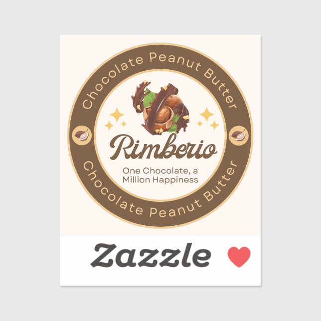 Chocolate Peanut Rimberio Sticker (Sheet)