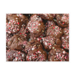 Chocolate Peppermint Cookies Holiday Postcard