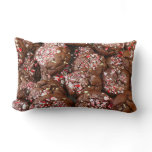 Chocolate Peppermint Cookies Lumbar Pillow