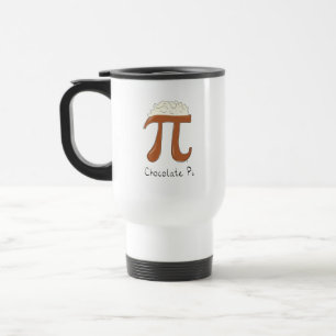 Chocolate Pi Cute Math Pi Day Coffee Travel Mug