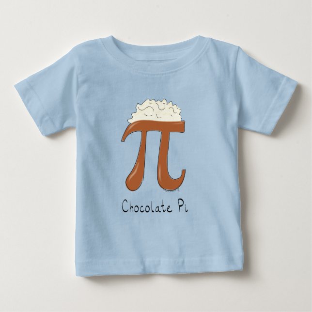 Chocolate Pi Cute Math Pi Day Kid's Baby T-Shirt (Front)