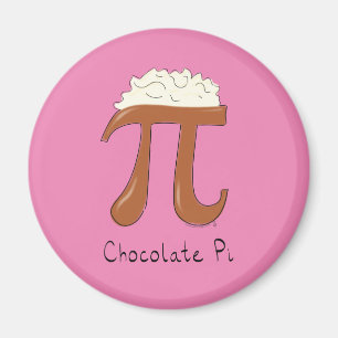 Chocolate Pi Cute Math Pi Day Magnet
