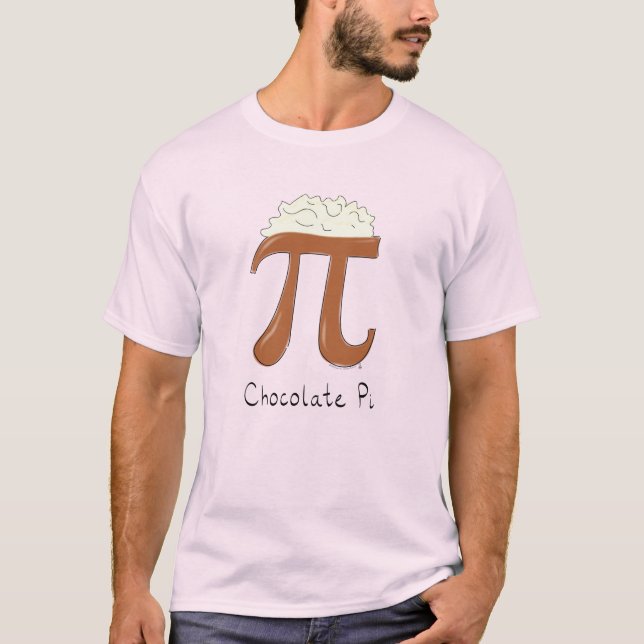 Chocolate Pi Cute Math Pi Day Men's T-Shirt (Front)