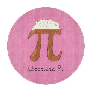 Chocolate Pi Cute Math Pi Day Pie Cutting Board