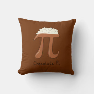Chocolate Pi Cute Math Pi Day Pillow