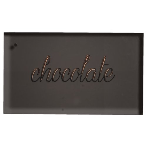 Chocolate Place Card Holder