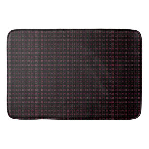 Chocolate Plaid Bath Mat
