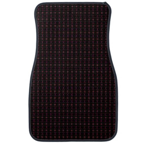 Chocolate Plaid Car Floor Mat