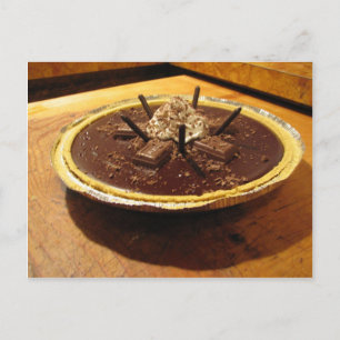 Chocolate Pocky Pie Postcard
