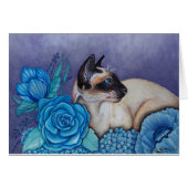 Chocolate Point Siamese Cat (Front Horizontal)