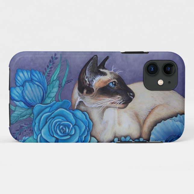 Chocolate Point Siamese Cat Case-Mate iPhone Case (Back (Horizontal))