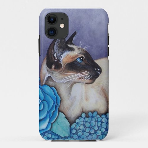 Chocolate Point Siamese  Cat iPhone 11 Case