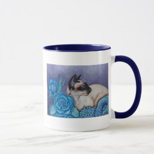 Chocolate Point Siamese  Cat Mug