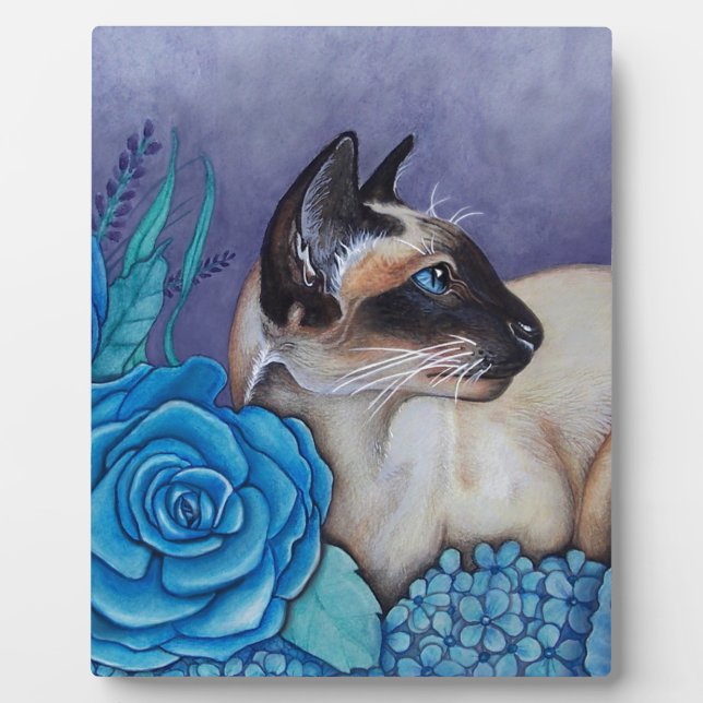 Chocolate Point Siamese Cat Plaque (Front)