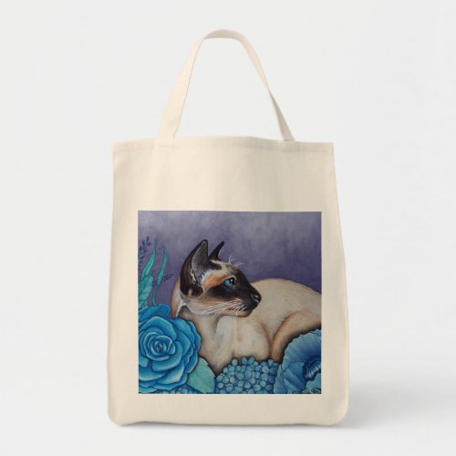 Chocolate Point Siamese  Cat Tote Bag