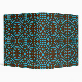 Chocolate Polka Dots 3 Ring Binder
