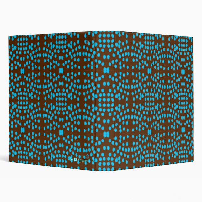 Chocolate Polka Dots 3 Ring Binder (Background)