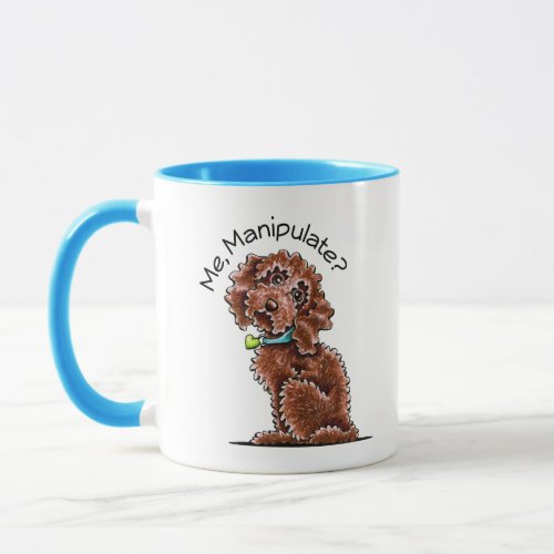 Chocolate Poodle Mix Me Manipulate Mug