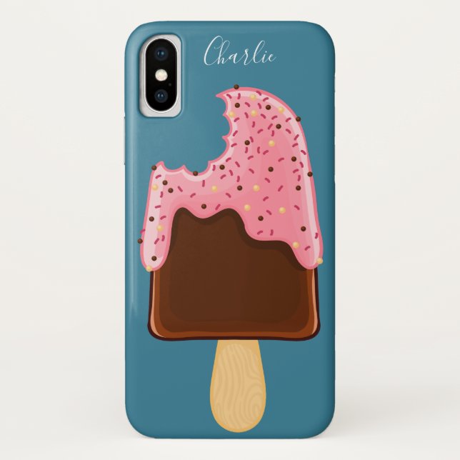 Chocolate Popsicle custom name phone cases (Back)